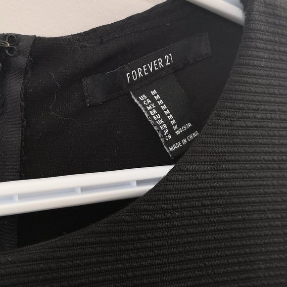 Forever21 Flared Black Dress - Picture 2 of 7